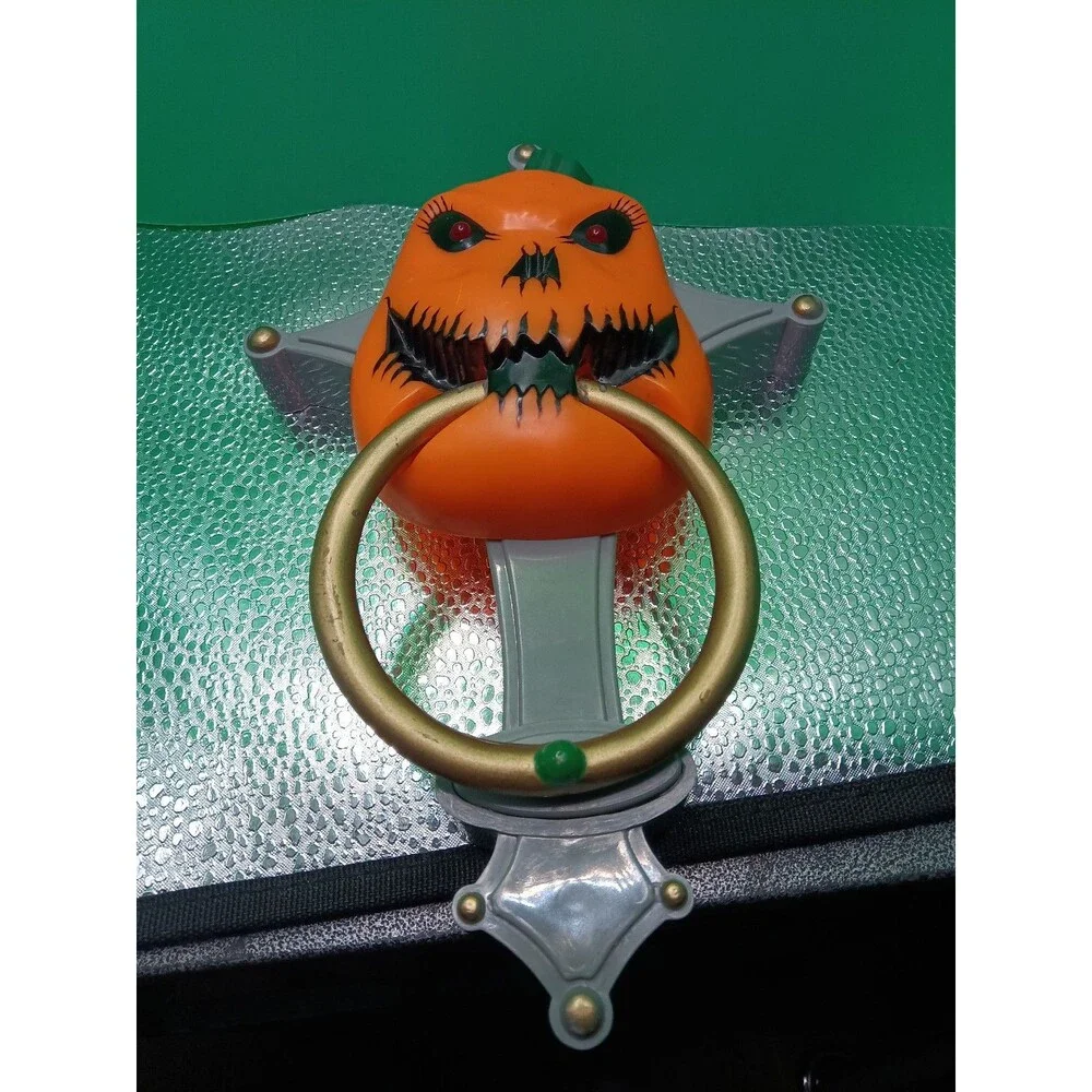 Trendmasters Spooky Wand jack-o-lantern Pumpkin Door Knocker TESTED WORKS